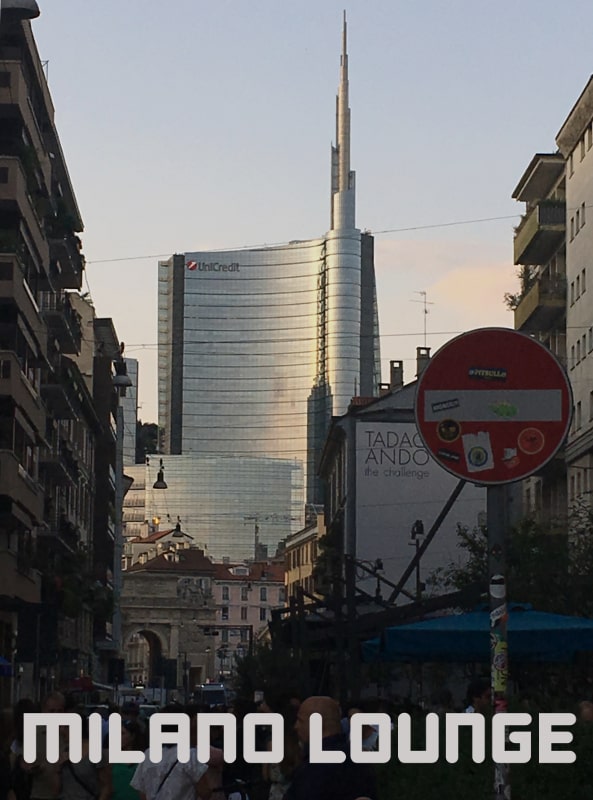Unicredit Building Milano Lounge, view from Corso Garibaldi